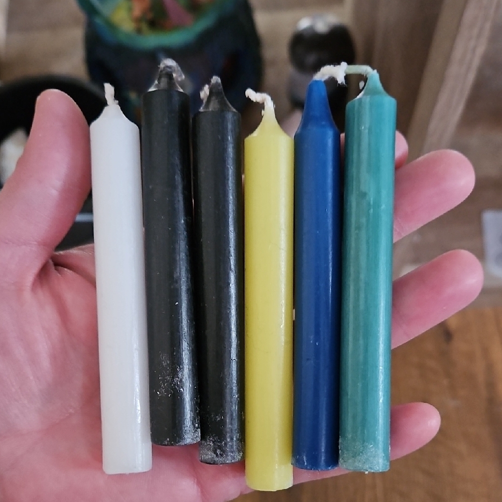 Set of Colorful Taper Candles